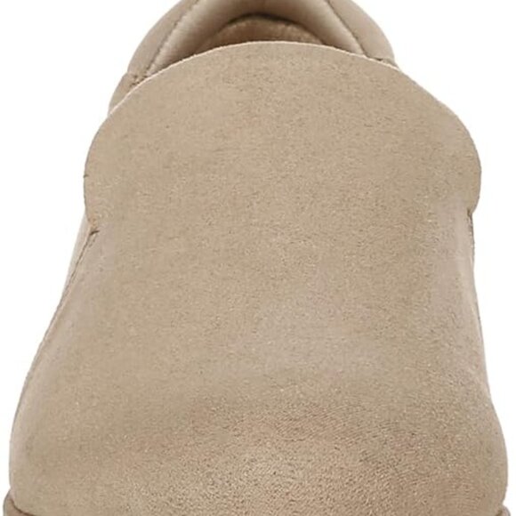 Dr. Scholl's Womens Rate Loafer Slip On Moc Taupe Microfiber 11 W